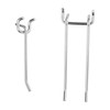 National Public Seating NPS Set of 2 Peg Boards and 50 Hooks for 30" Wide HDT8 and SLT8 Tables PEG30-8